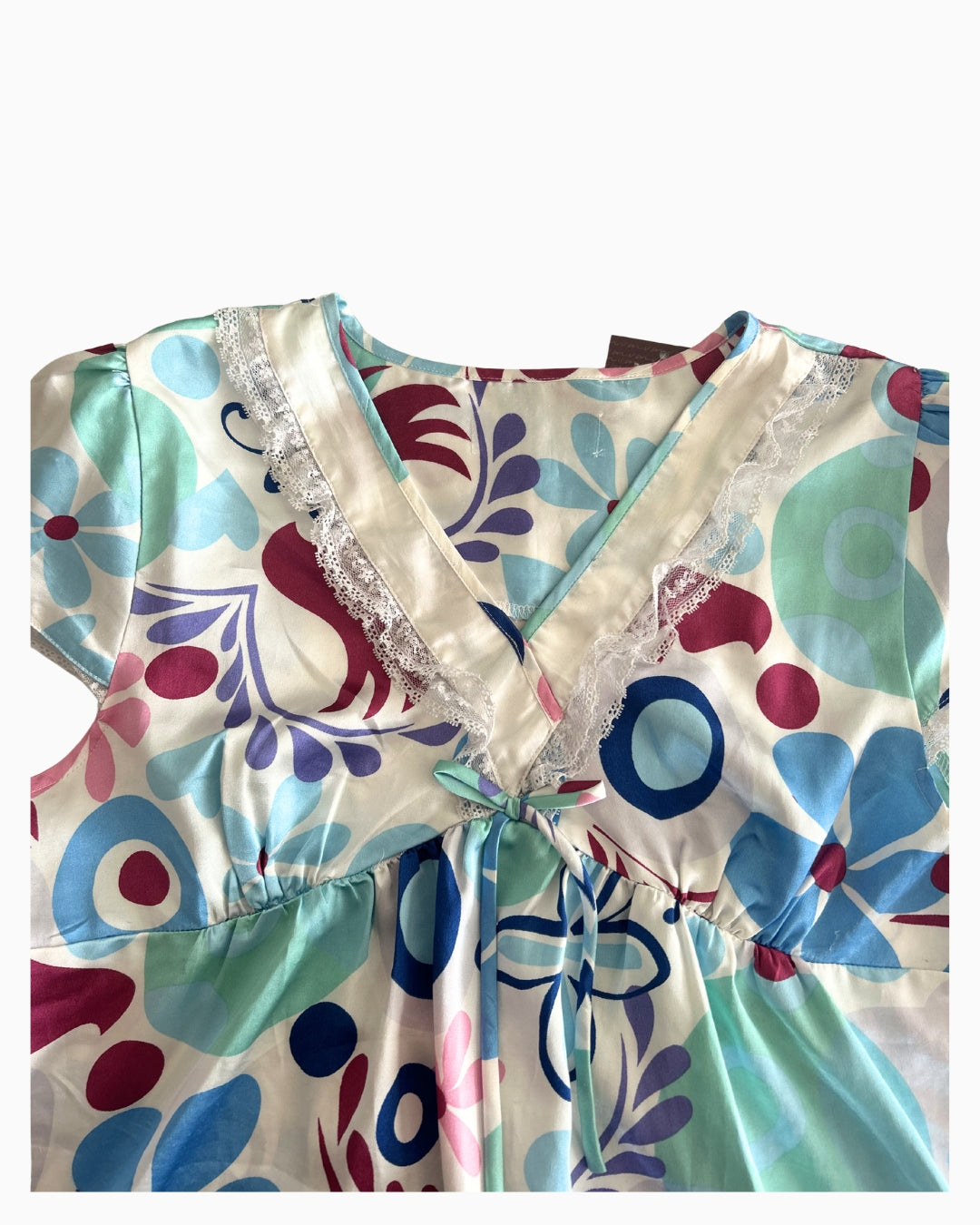 Cottage Core Short Sleeve Top | M |