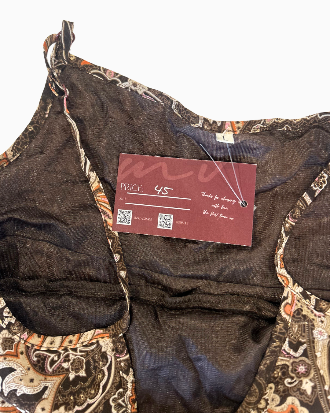 Paisley Lace Fairy Cami | L |