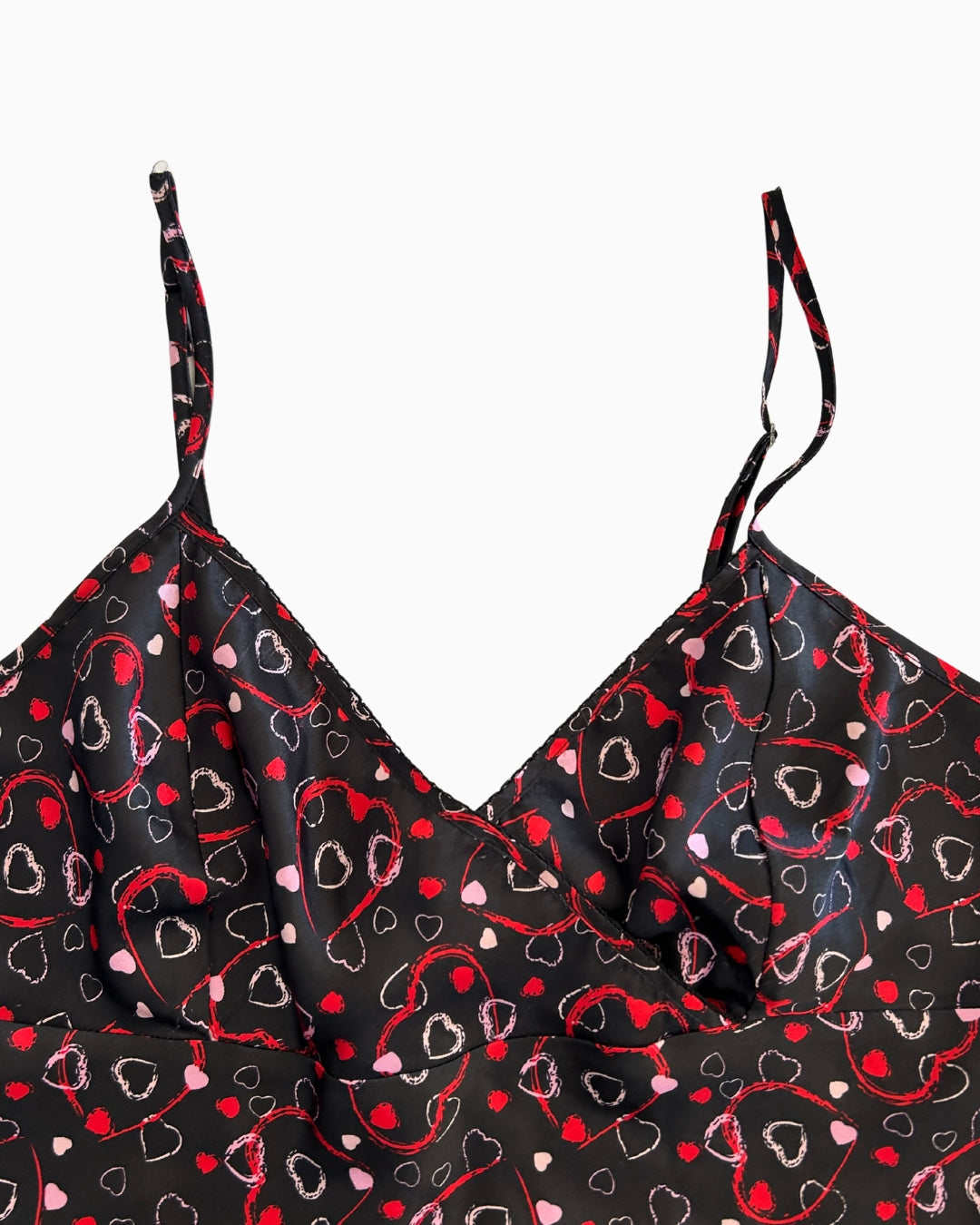 Eve's Secret Satin Heart Print Cami | M |