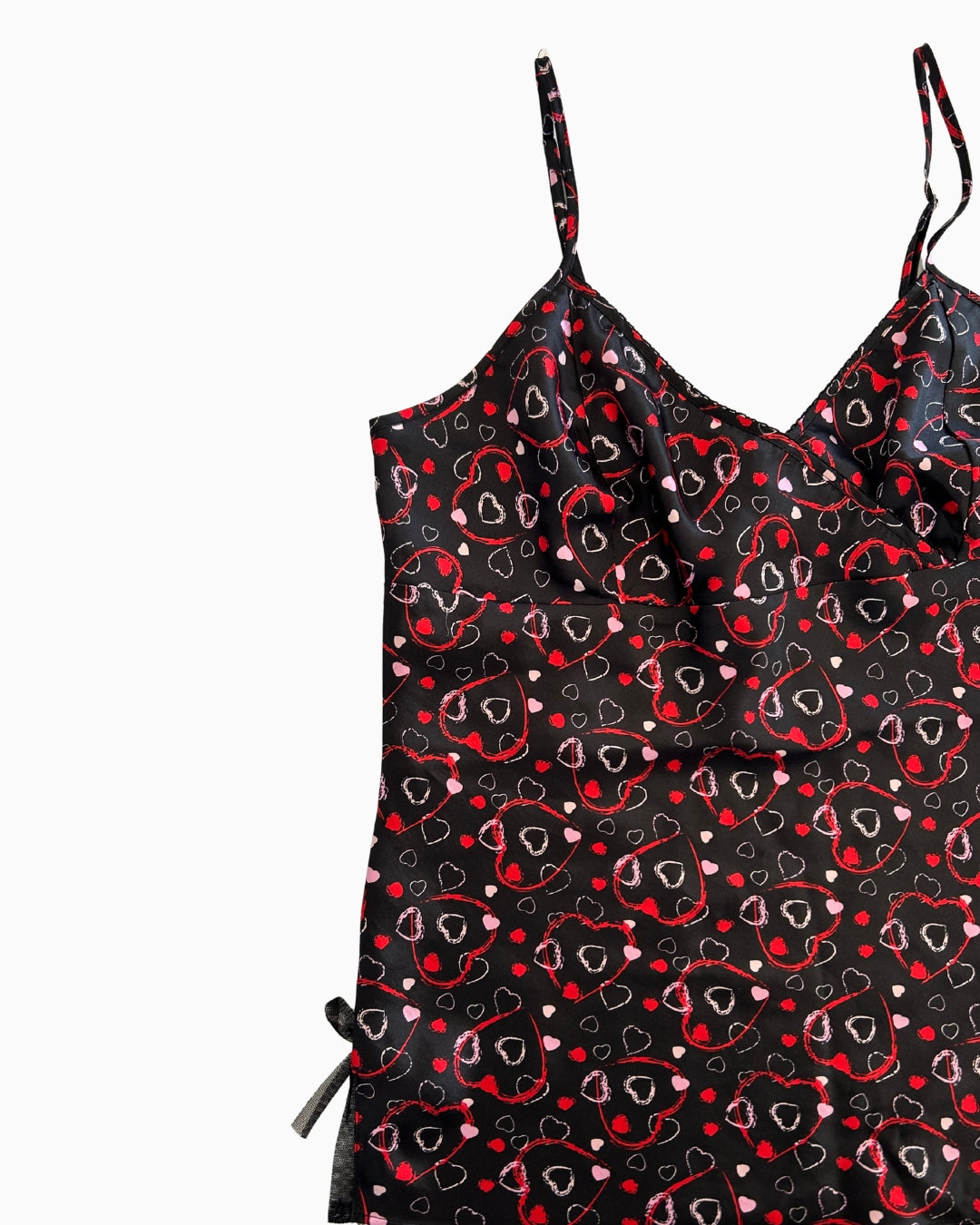 Eve's Secret Satin Heart Print Cami | M |