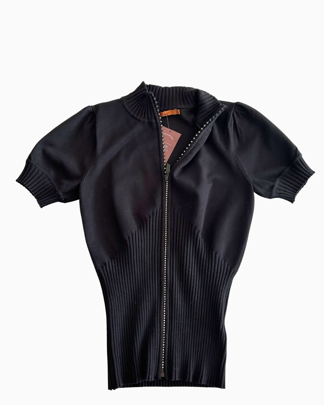 Studded Zip Up Vest | S |