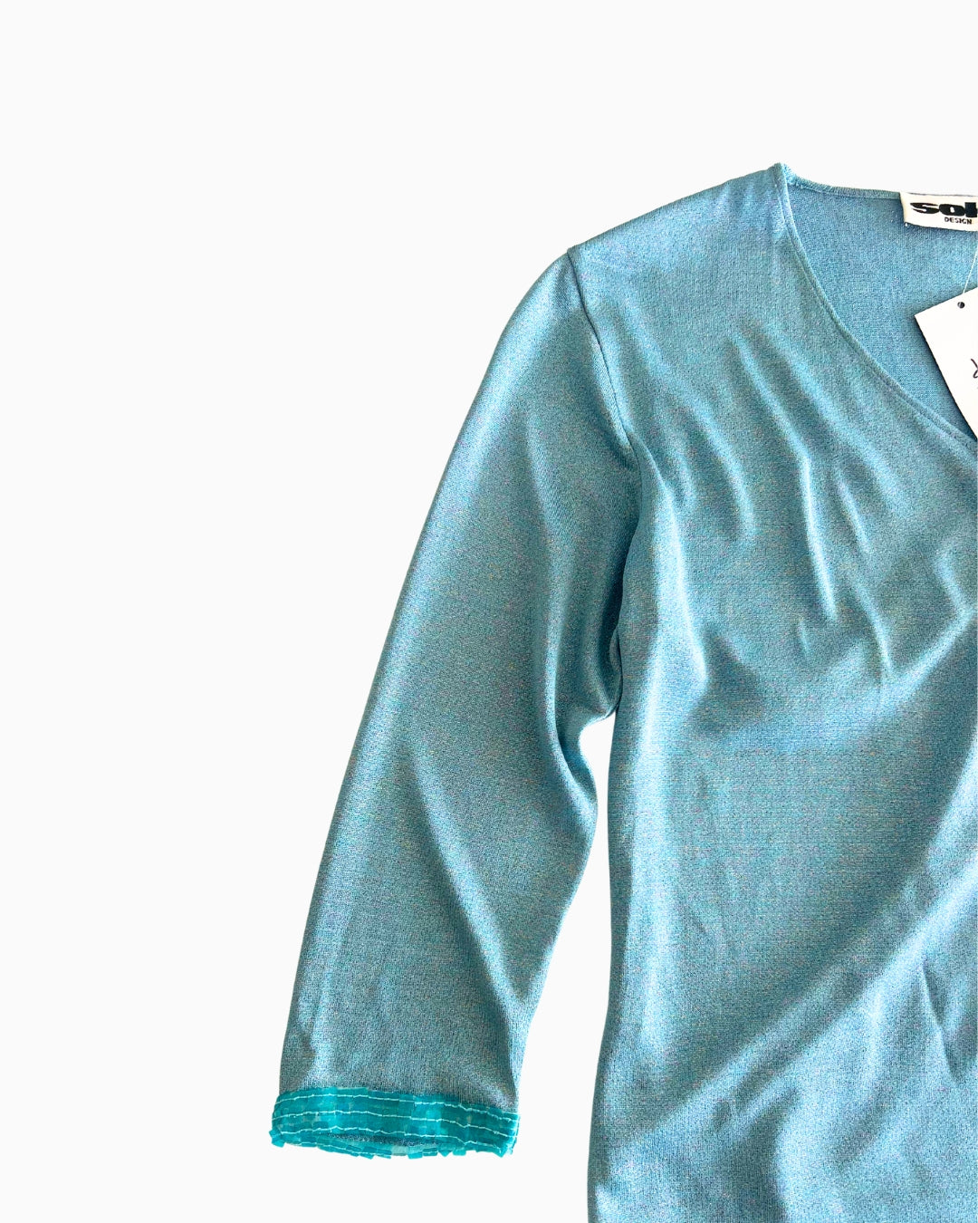 Vintage Solo Quarter Sleeve Top | S - M |
