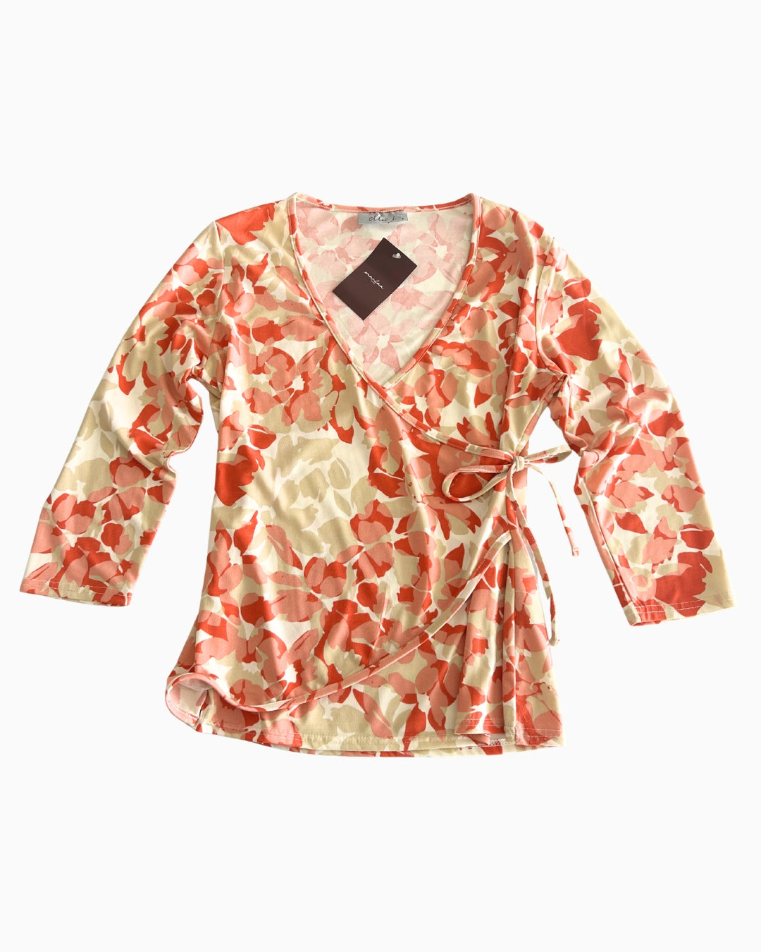 Floral Quarter Sleeve Top | S |