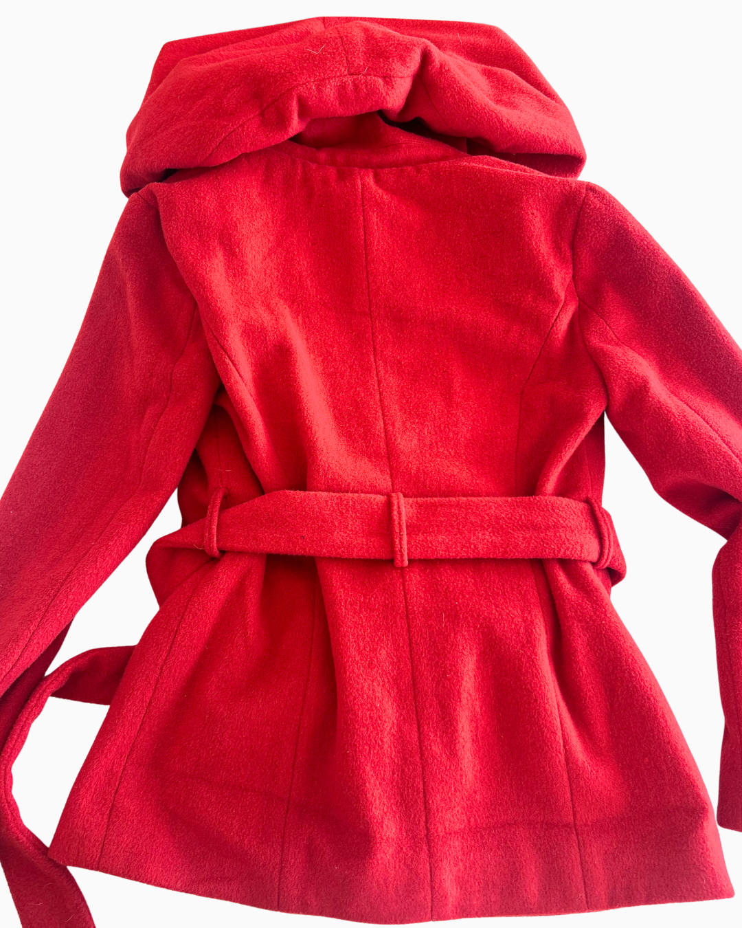 Cute Buckle Belt Cropped Coat | S |