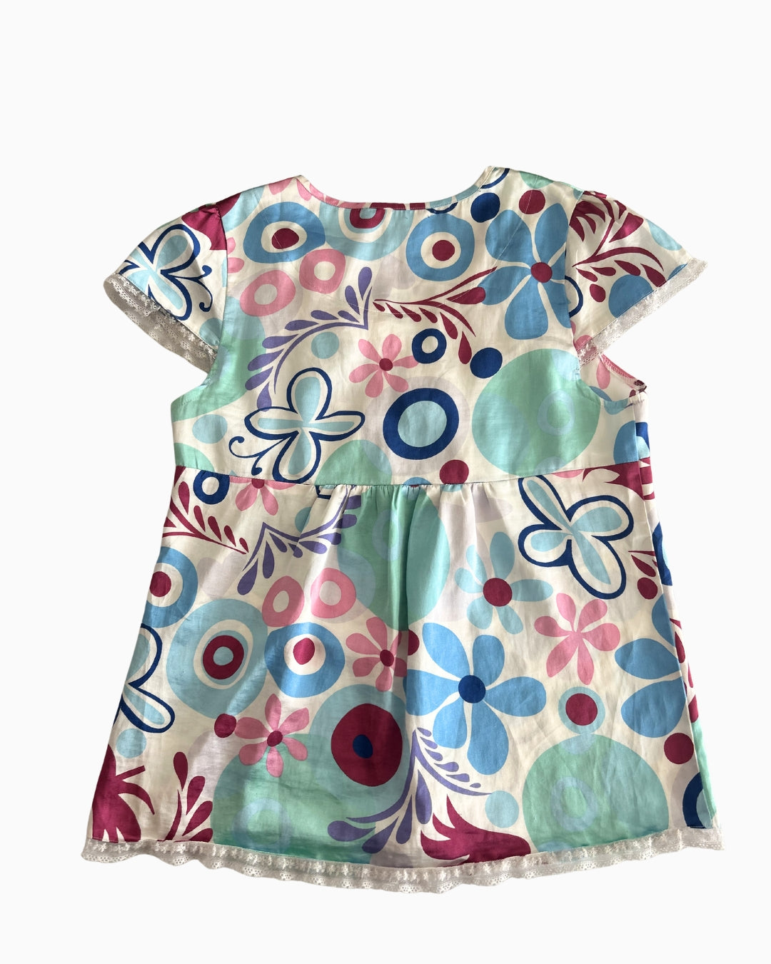 Cottage Core Short Sleeve Top | M |