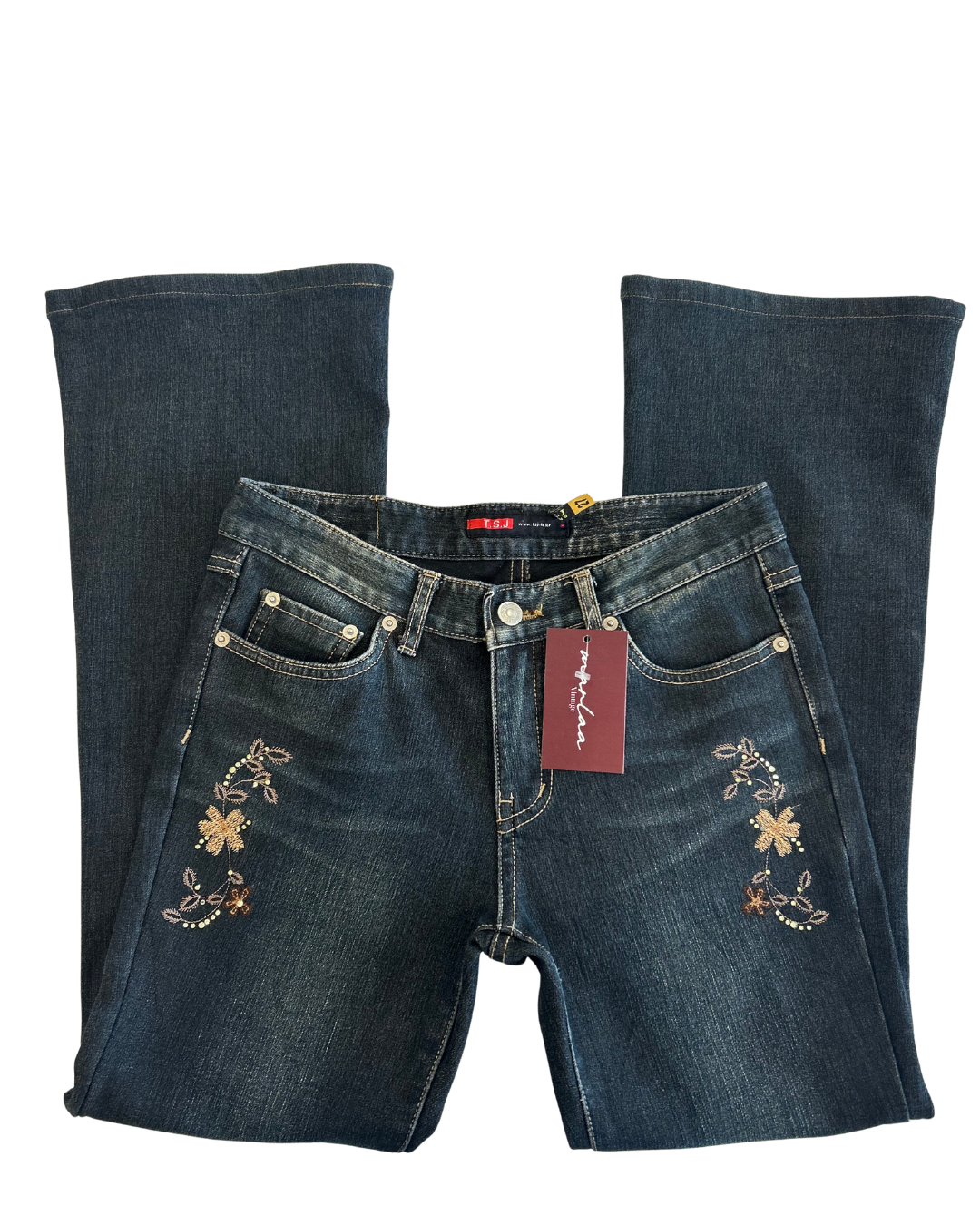 Floral Fairy Highrise Wide Leg Jeans | XS |