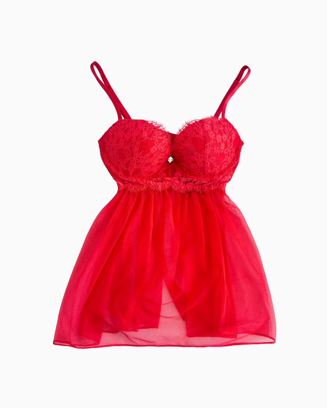 Lace Babydoll Lingerie Top | XS |