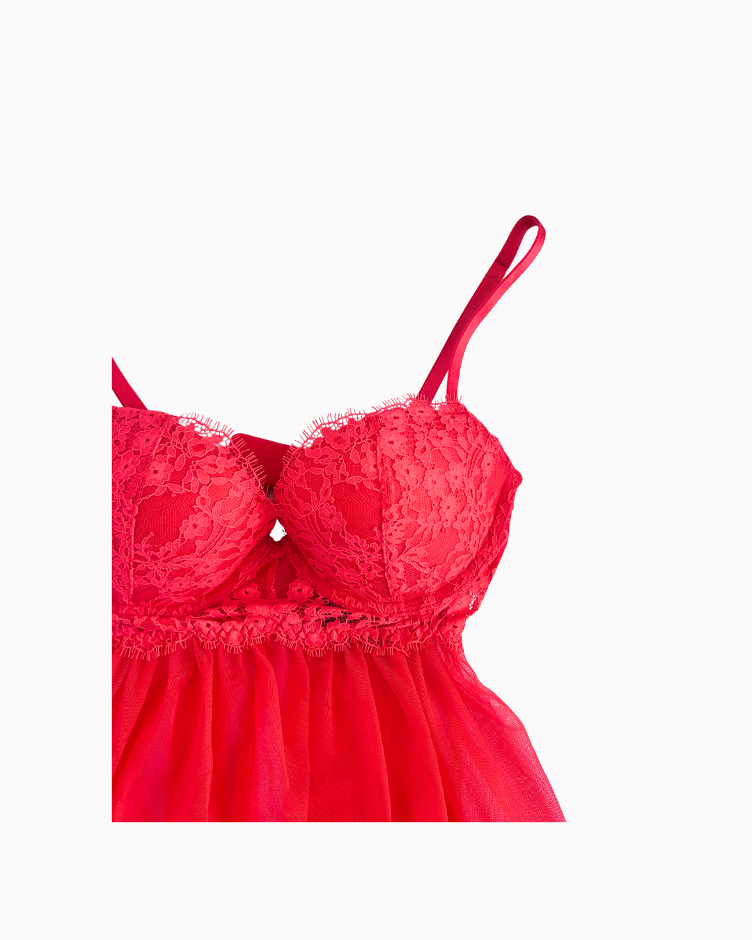 Lace Babydoll Lingerie Top | XS |