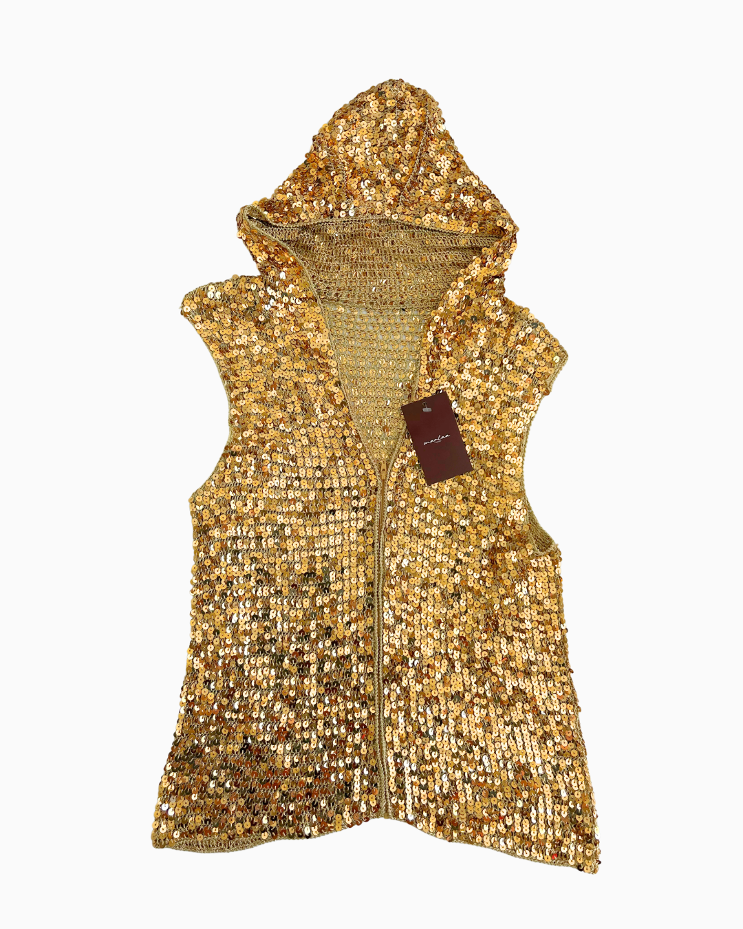 Vintage Sequin Hoodie | L |