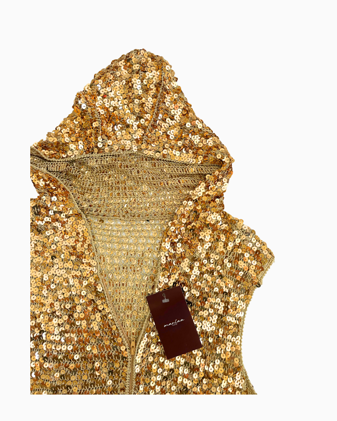 Vintage Sequin Hoodie | L |