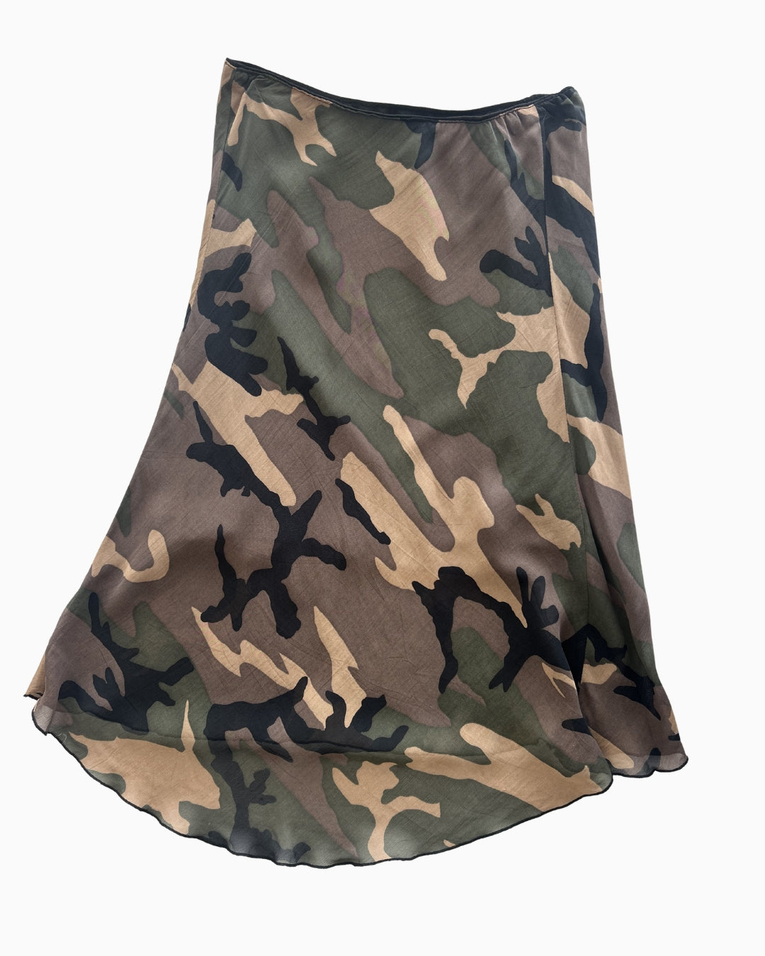 HighLO Camo Midi Skirt | M |