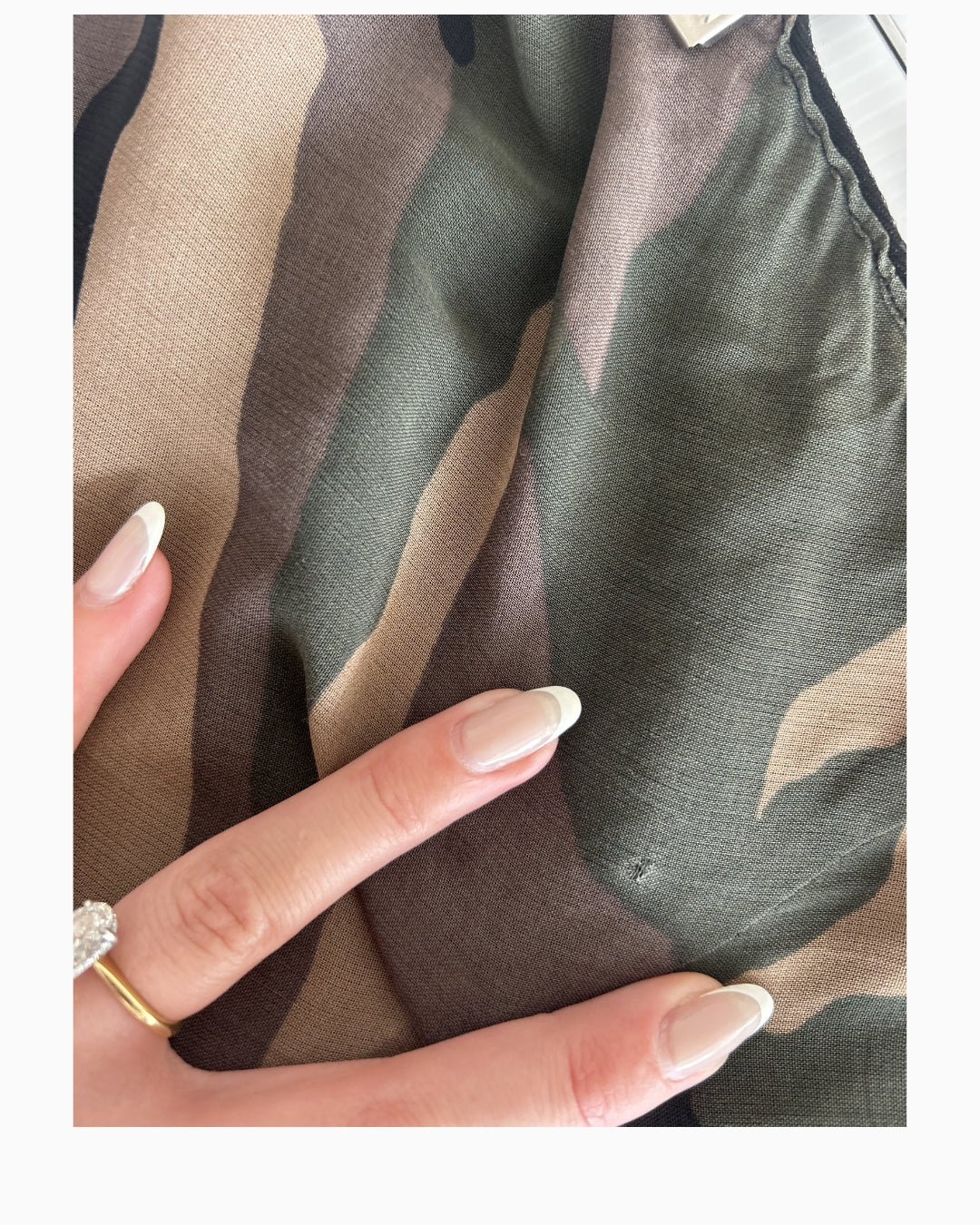 HighLO Camo Midi Skirt | M |