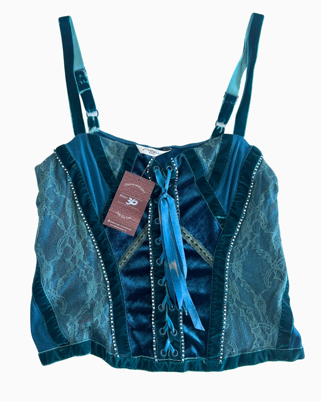 Lace Velvet Cami | M |