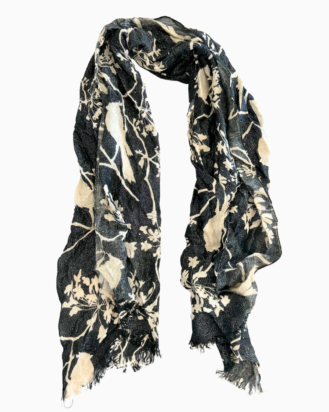 Black and white Printed Scarf