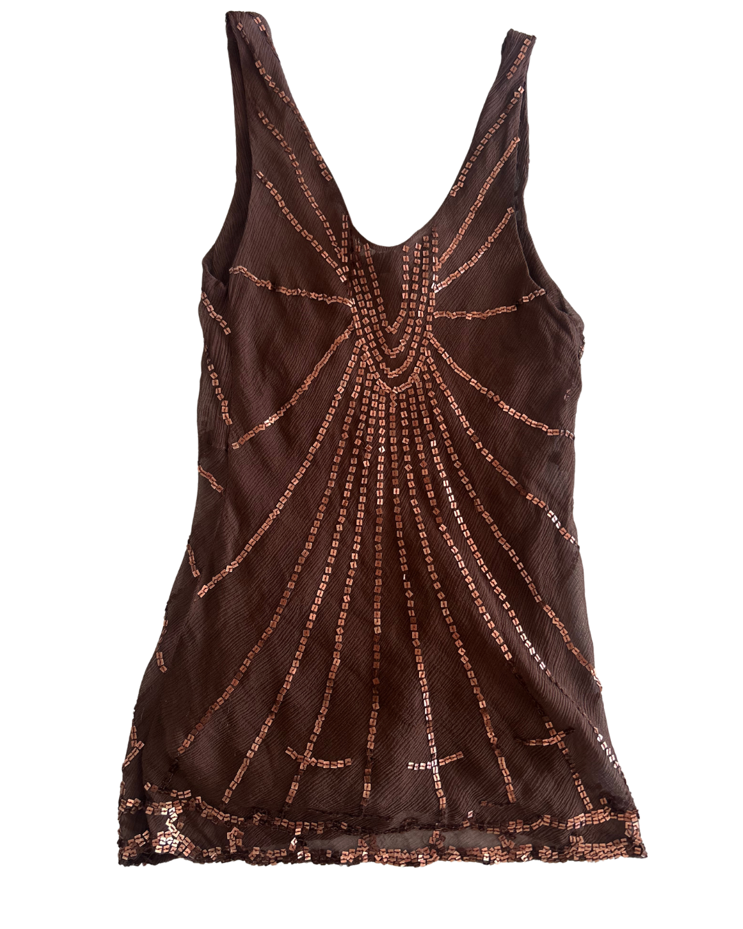 Mist Silk Beaded Cami | Size S |