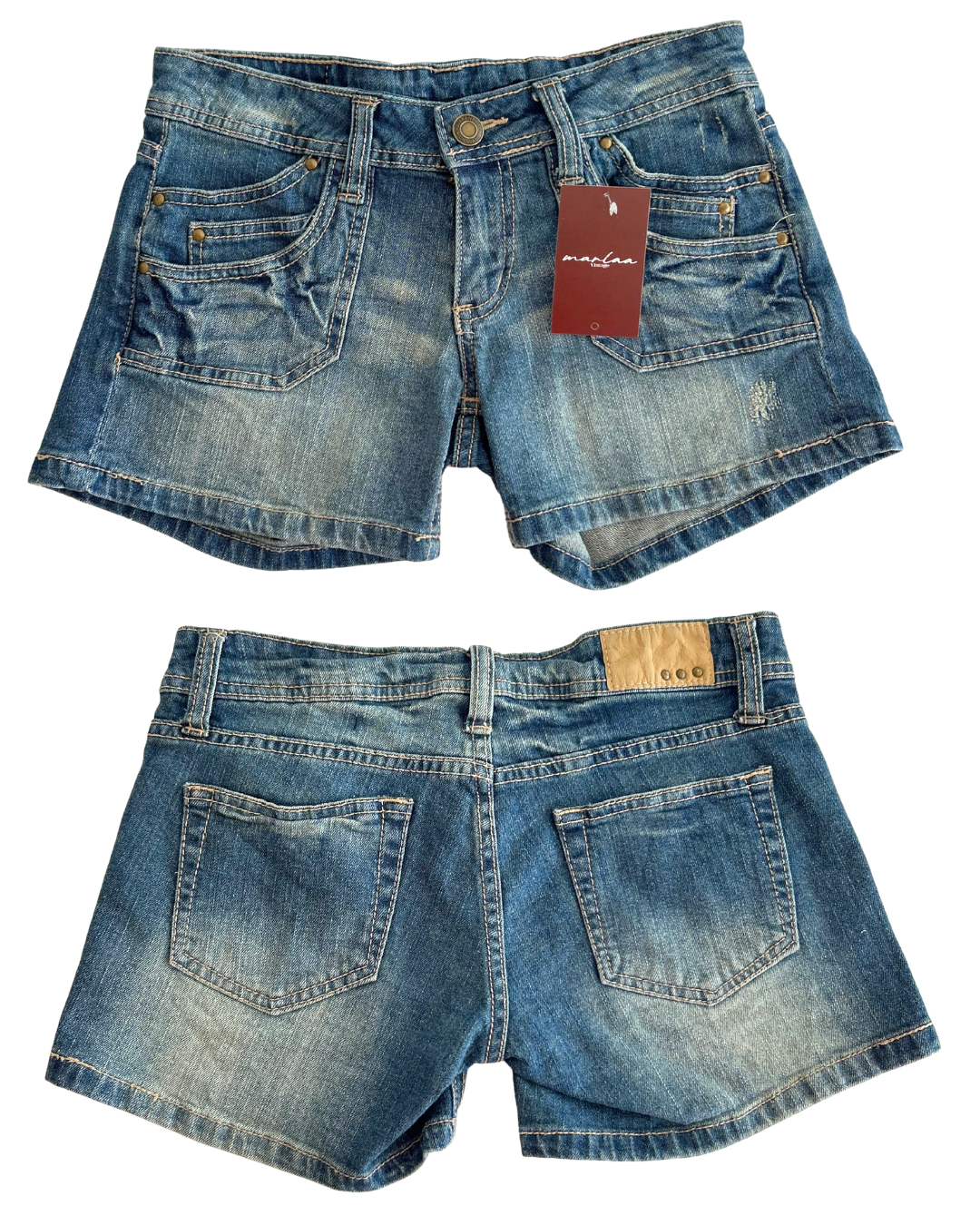 Pity Low - Rise  Denim Shorts | Size S |