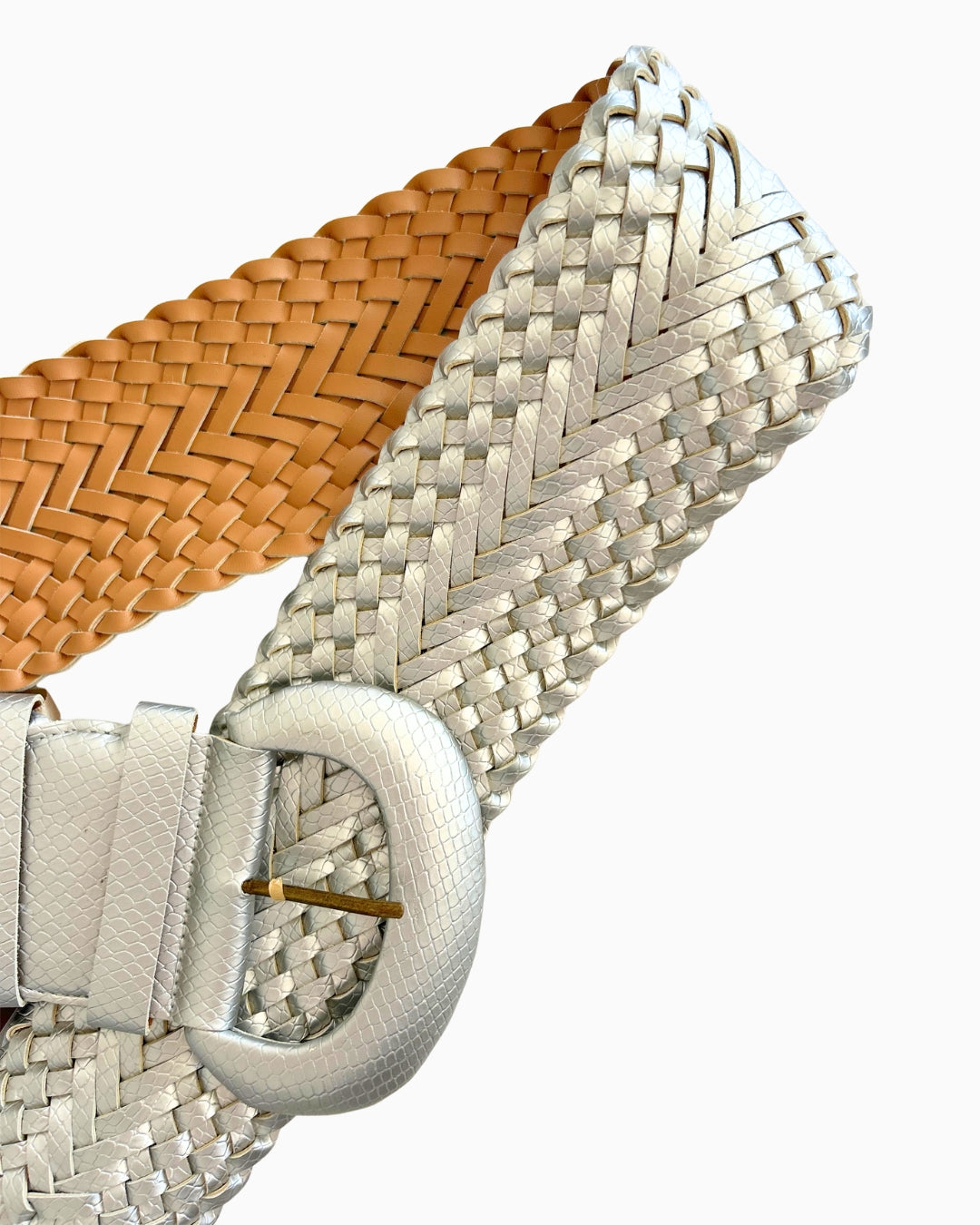 Wide Chunky Silver Belt | L |