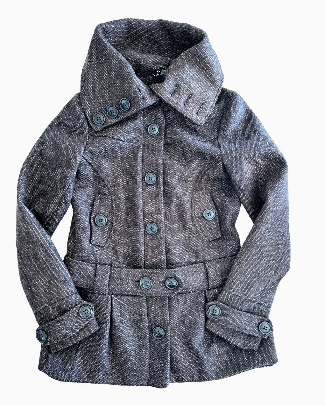 Brown Button Funnel Coat | 10 |