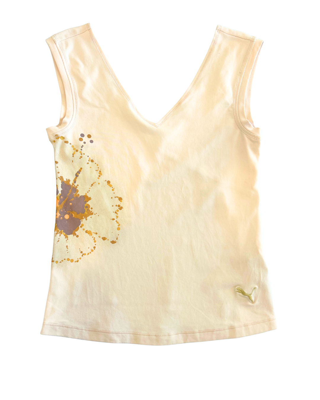 Puma Floral V-Neck Tank | Size L |