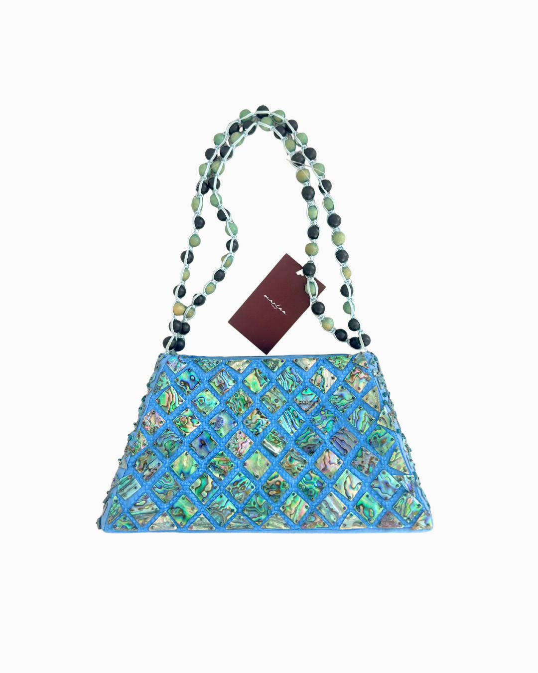 Hand Beaded Pāua Shell Bag | 3