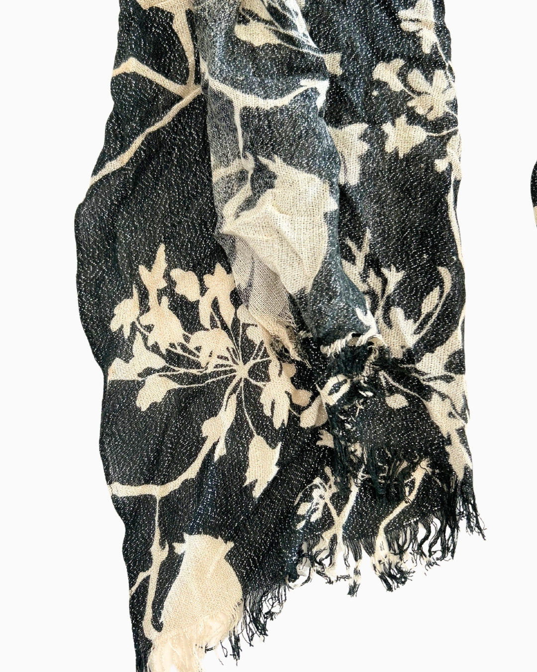Black and white Printed Scarf