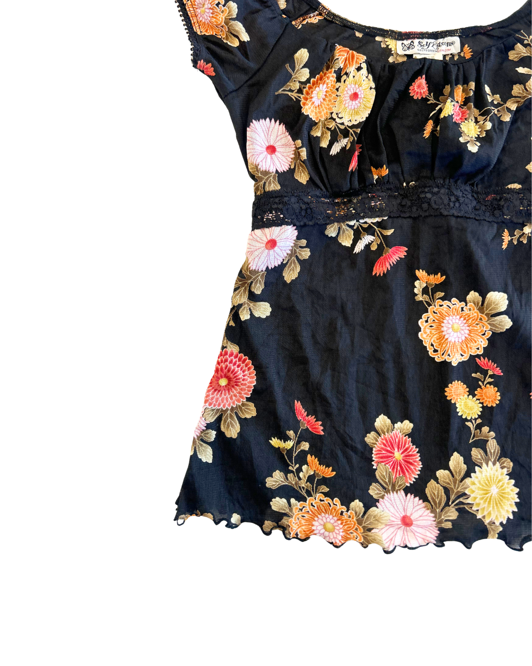 Self Esteem USA Floral Top | Size S |