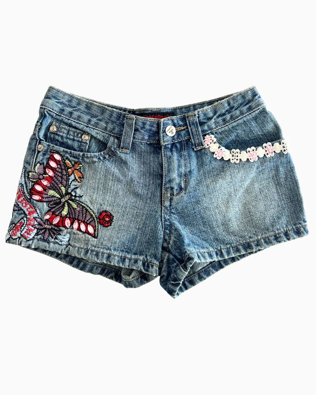 Y2K Gold Phenix Mico Shorts | XS |