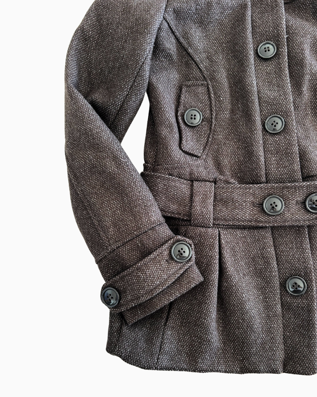 Brown Button Funnel Coat | 10 |
