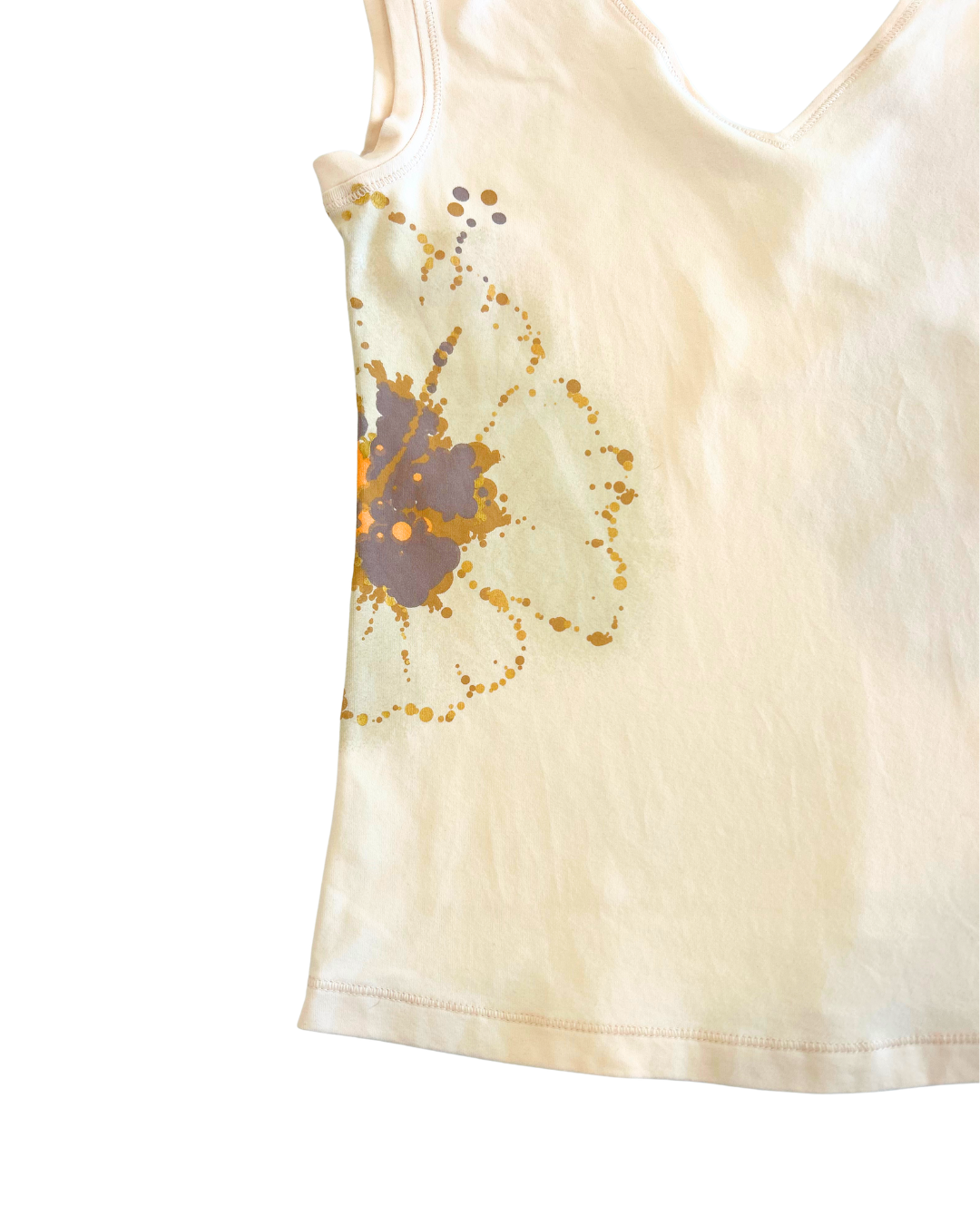 Puma Floral V-Neck Tank | Size L |