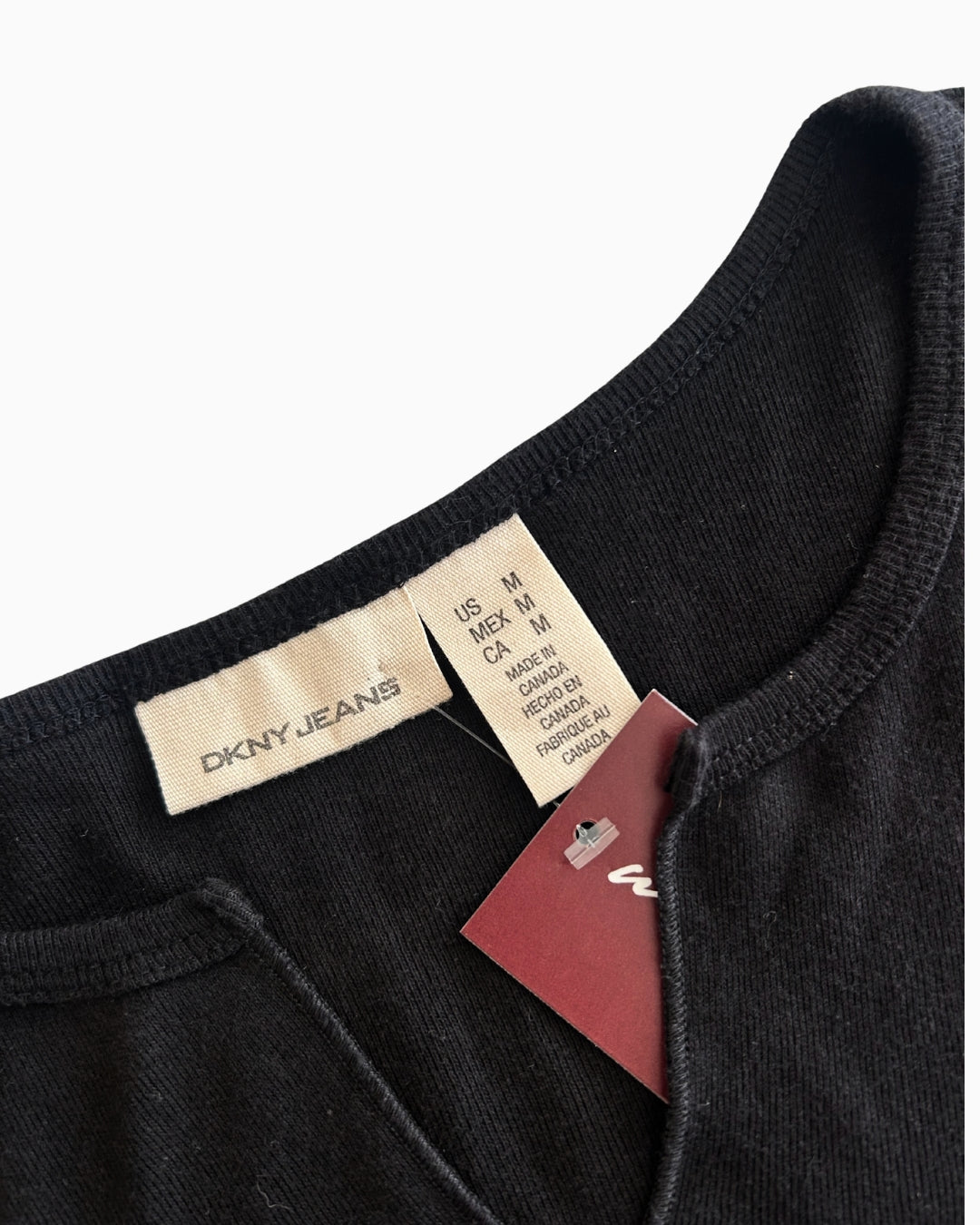 DKNY Sequin Studded Tee | M |