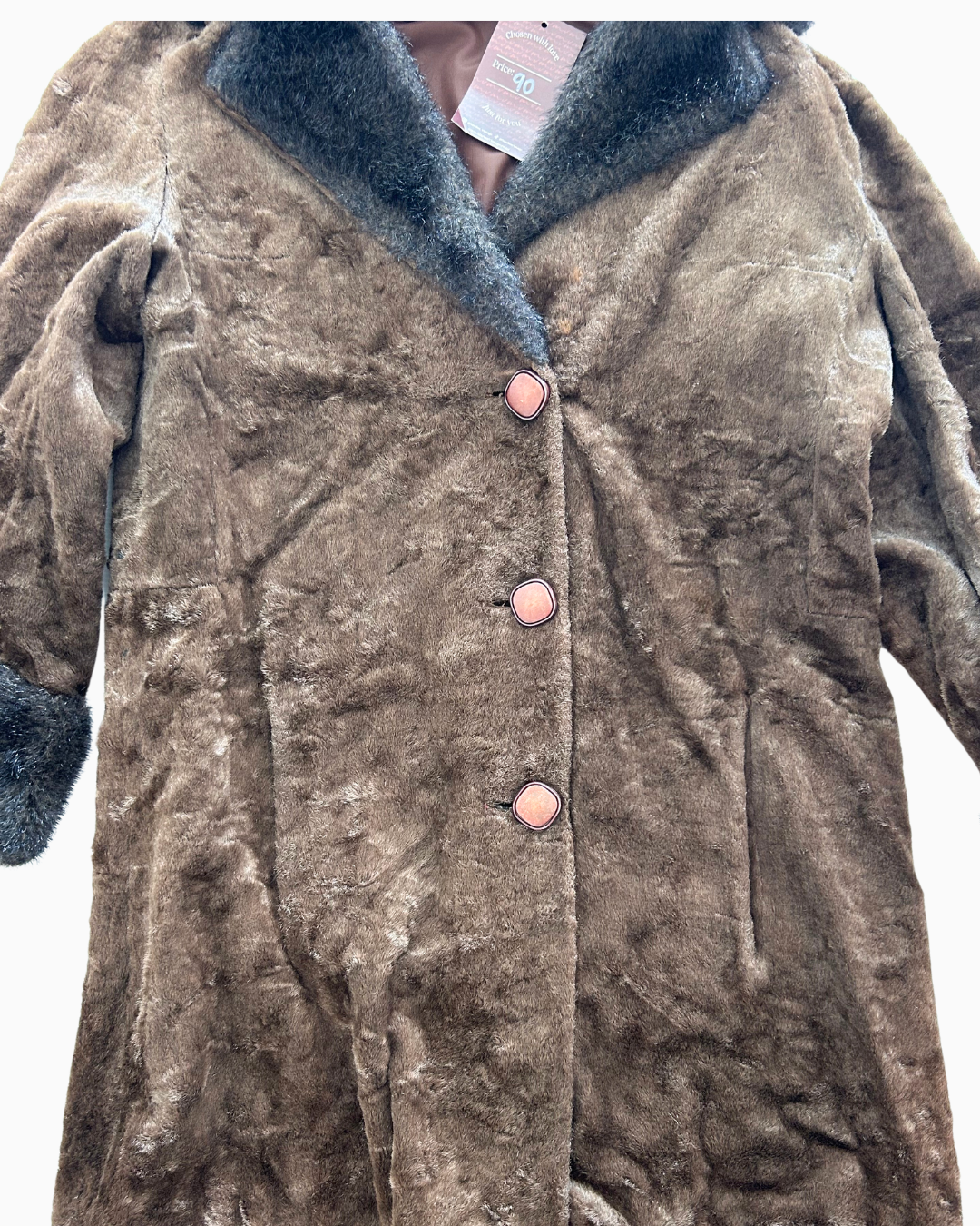 Faux Fur Penny Lane Coat | M |