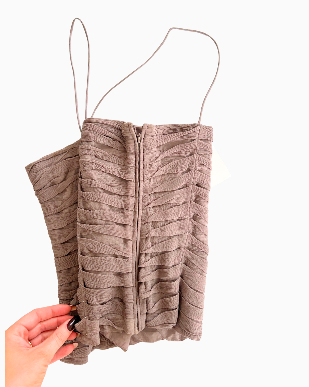 Beaded Rouched Tank | S |