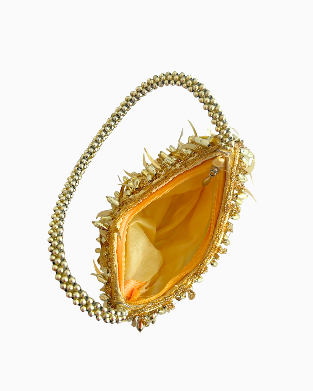 Gold Beaded Mini Bag