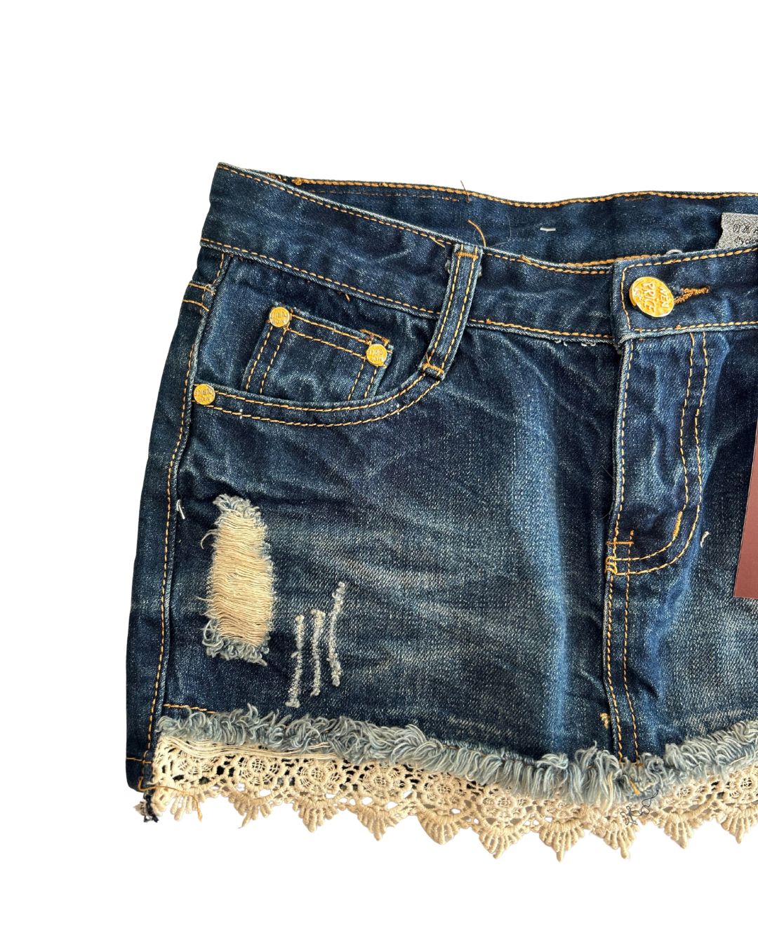 JT Jeans Lace Micro Mini | Size S |