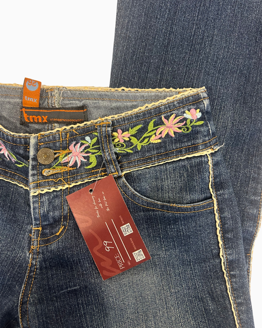 Floral Lace Fairy Jeans | XS |