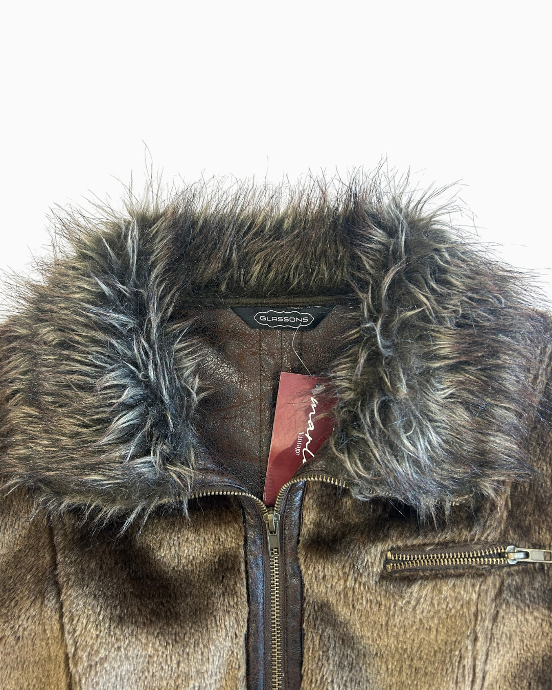 Vintage Glassons Faux Fur Jacket | L |