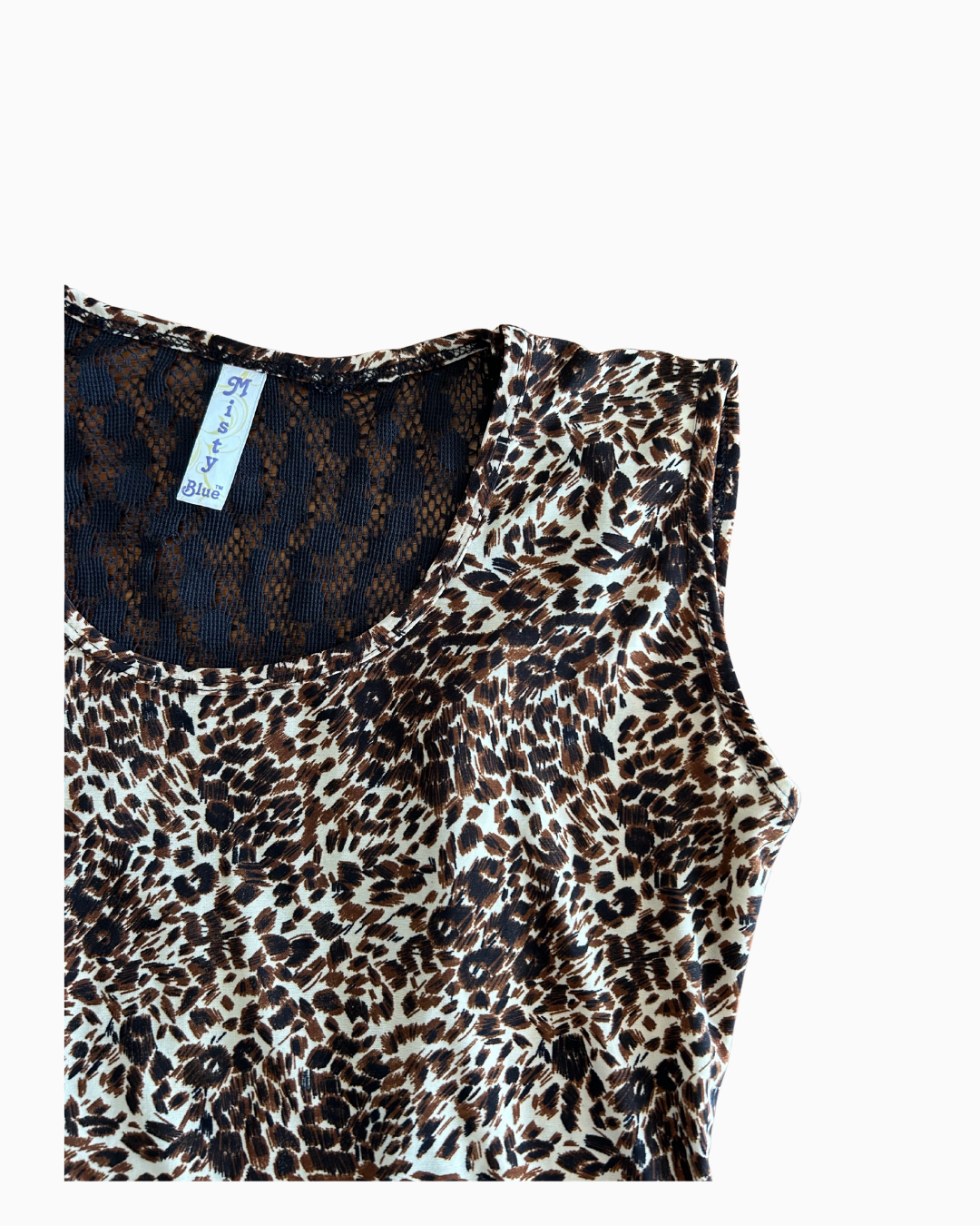 Laced Back Leopard Singlet
