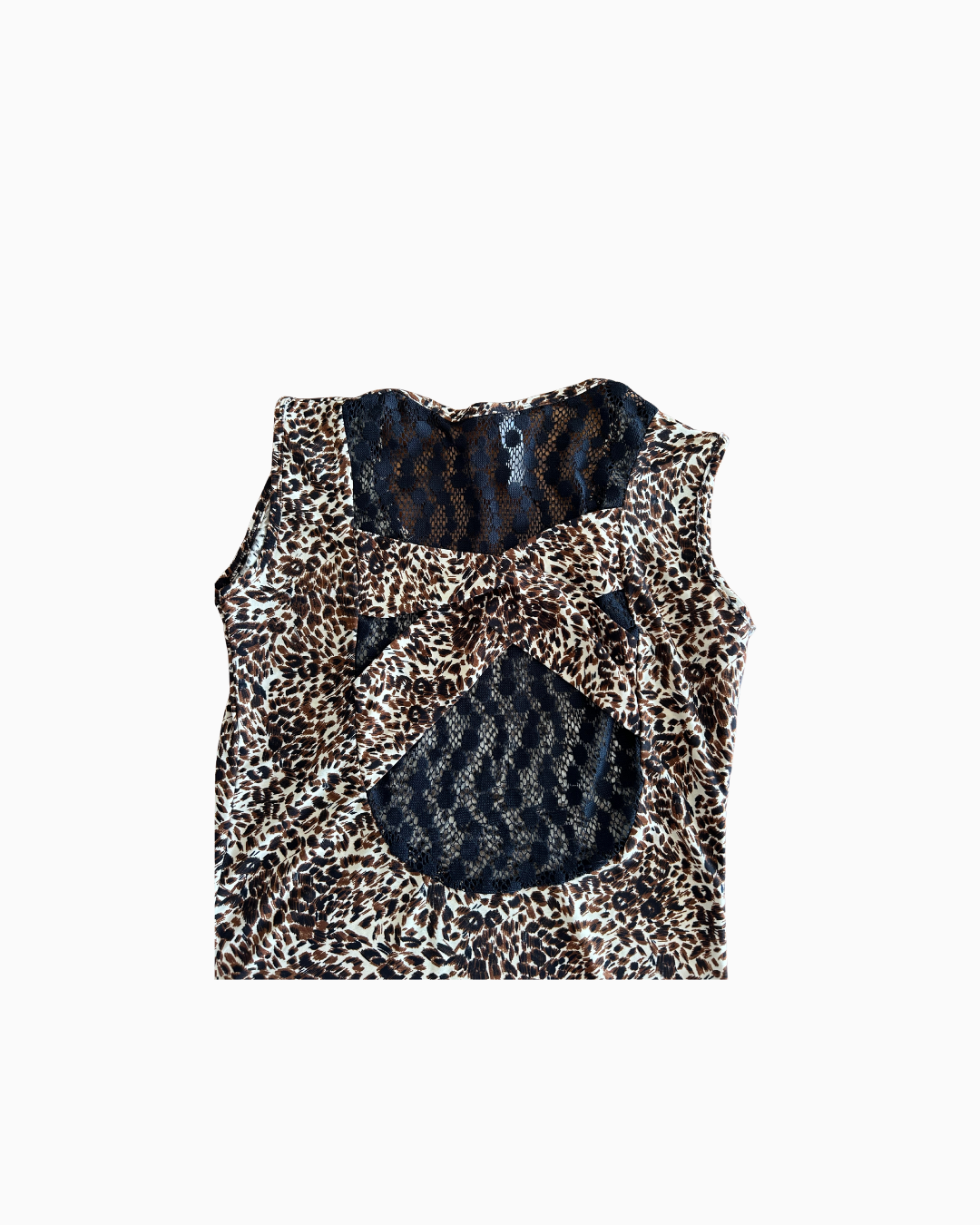 Laced Back Leopard Singlet
