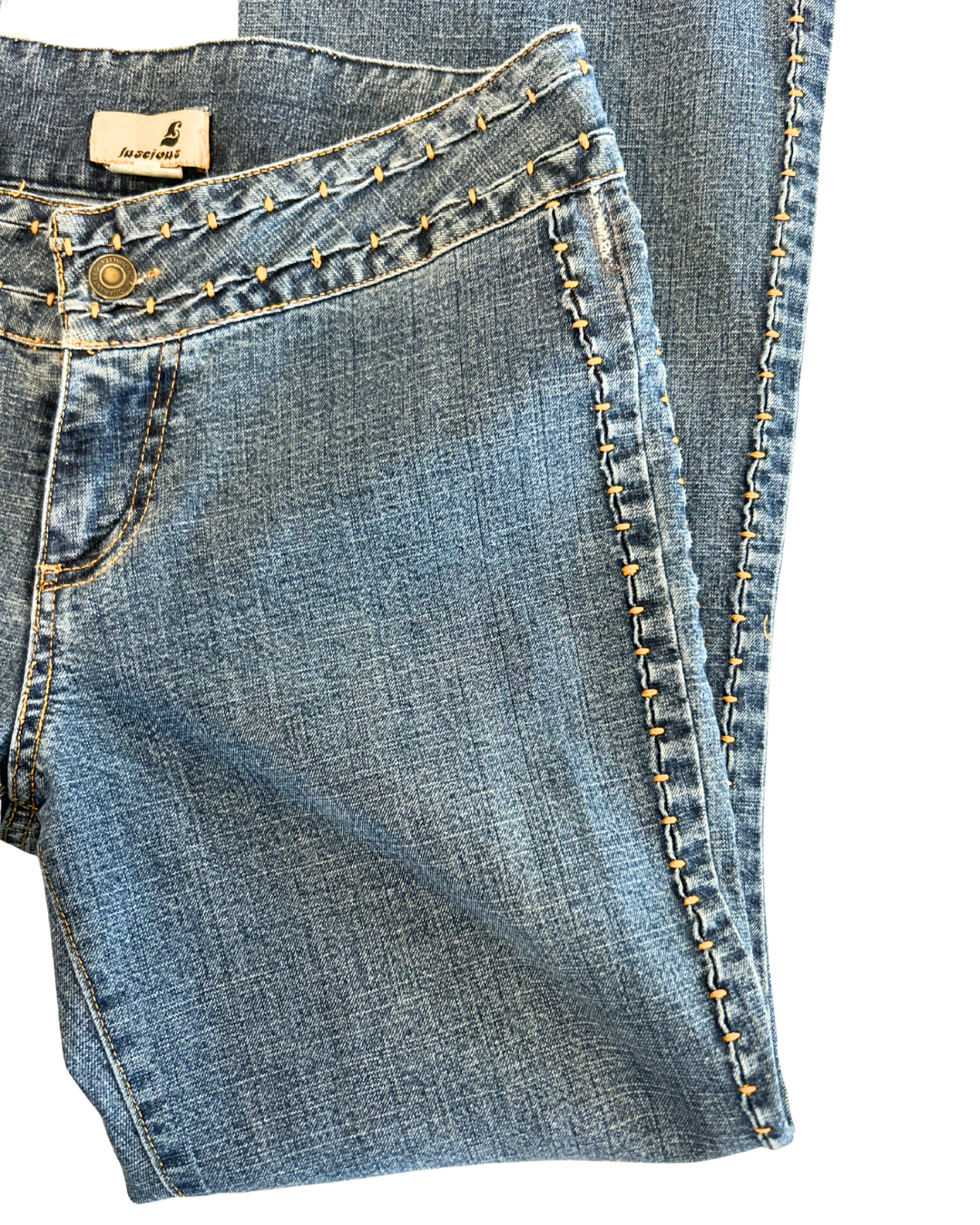Vintage High-rise Stitch Jeans | XS |