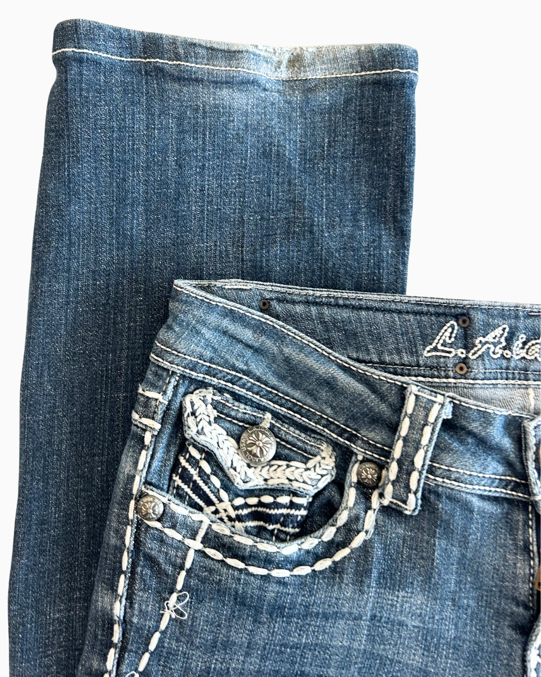 LA Idol USA Straight Leg Jeans | S |