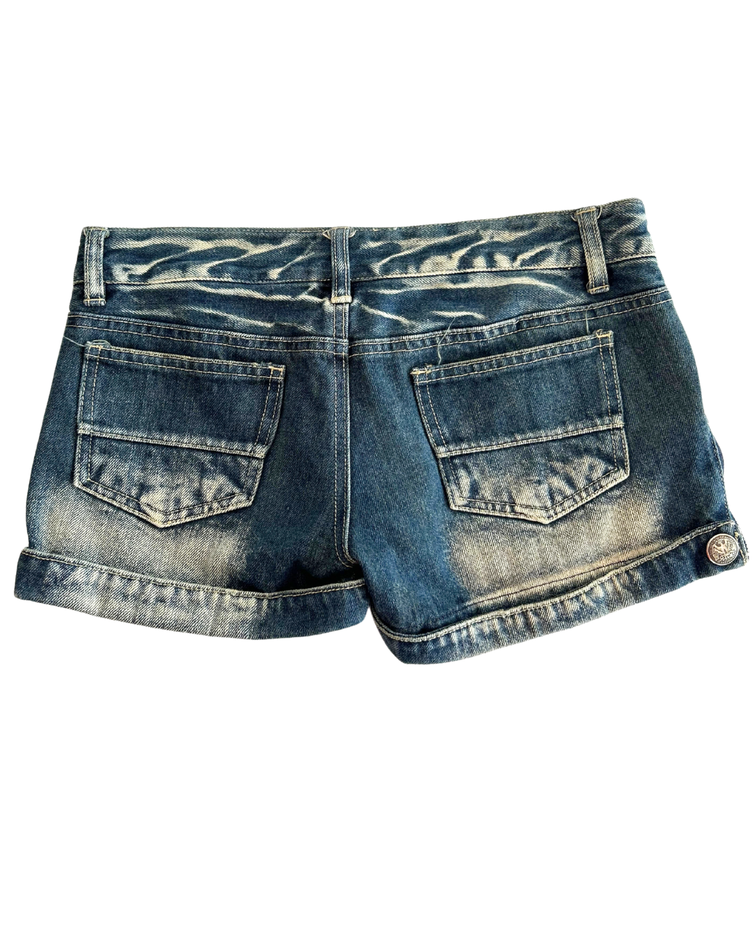 Y2k Zip Micro Mini Shorts | Size S |