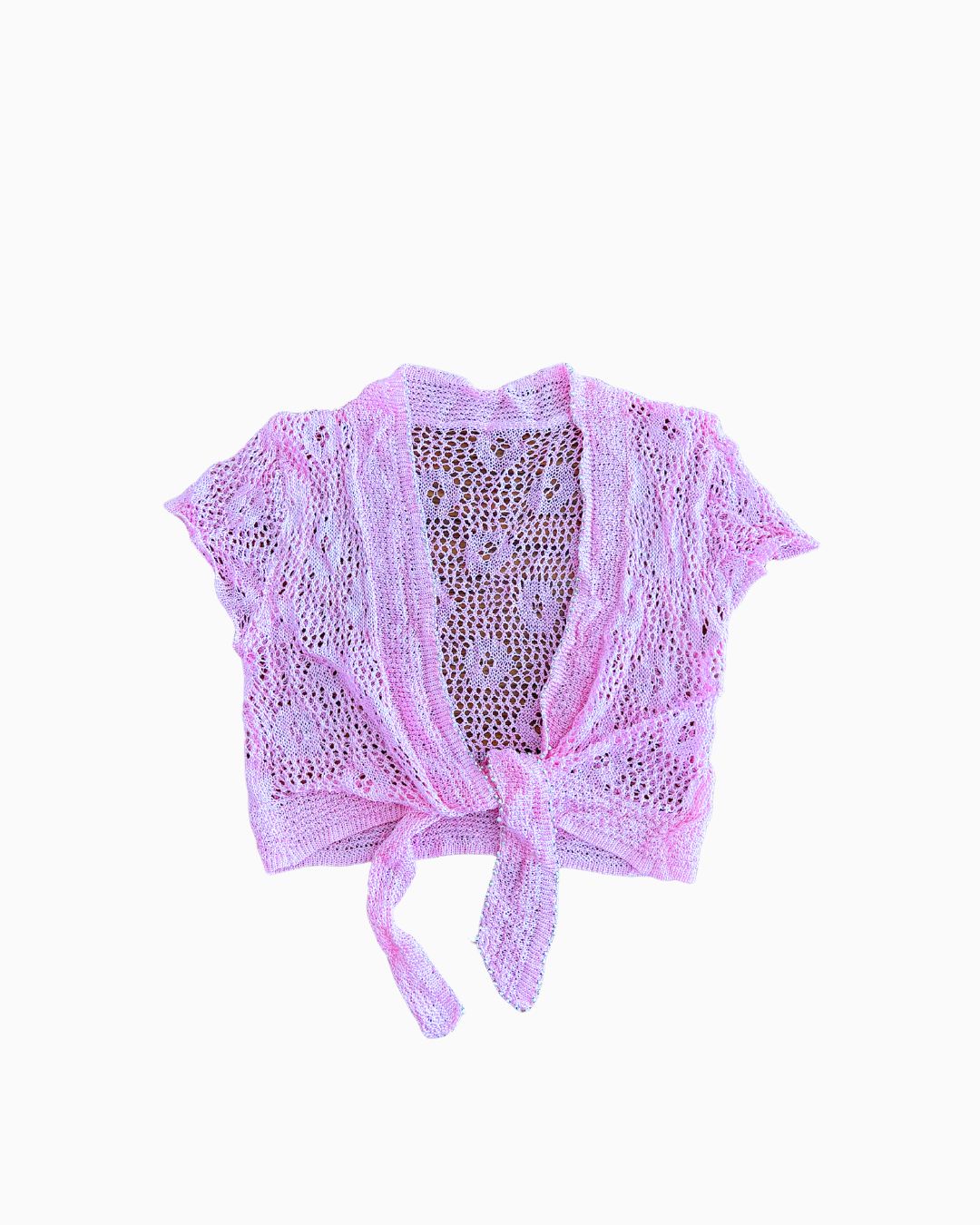 Mini Crochet Cardi - Pink