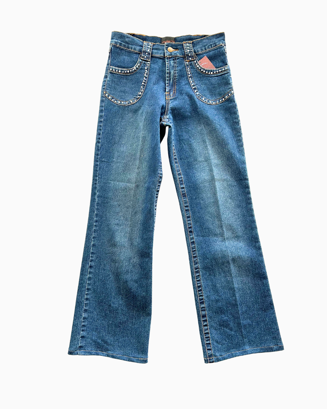 Vintage Studded Chain Reaction Jeans | XS |