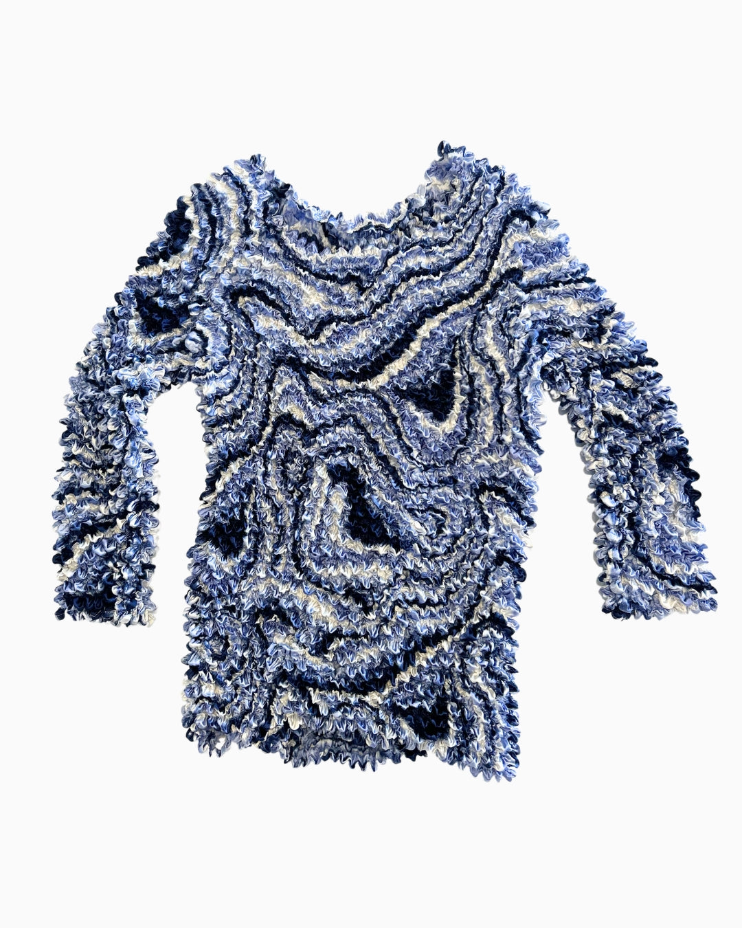 Quarter Sleeve Popcorn Top | S - L |
