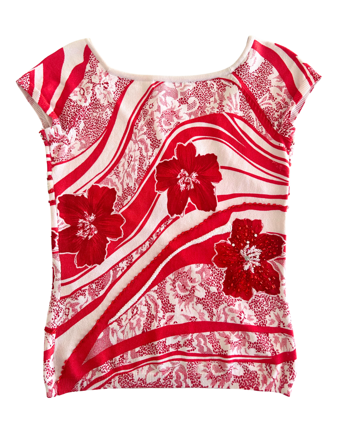 Michaa Fairy Beaded Tee | Size M |