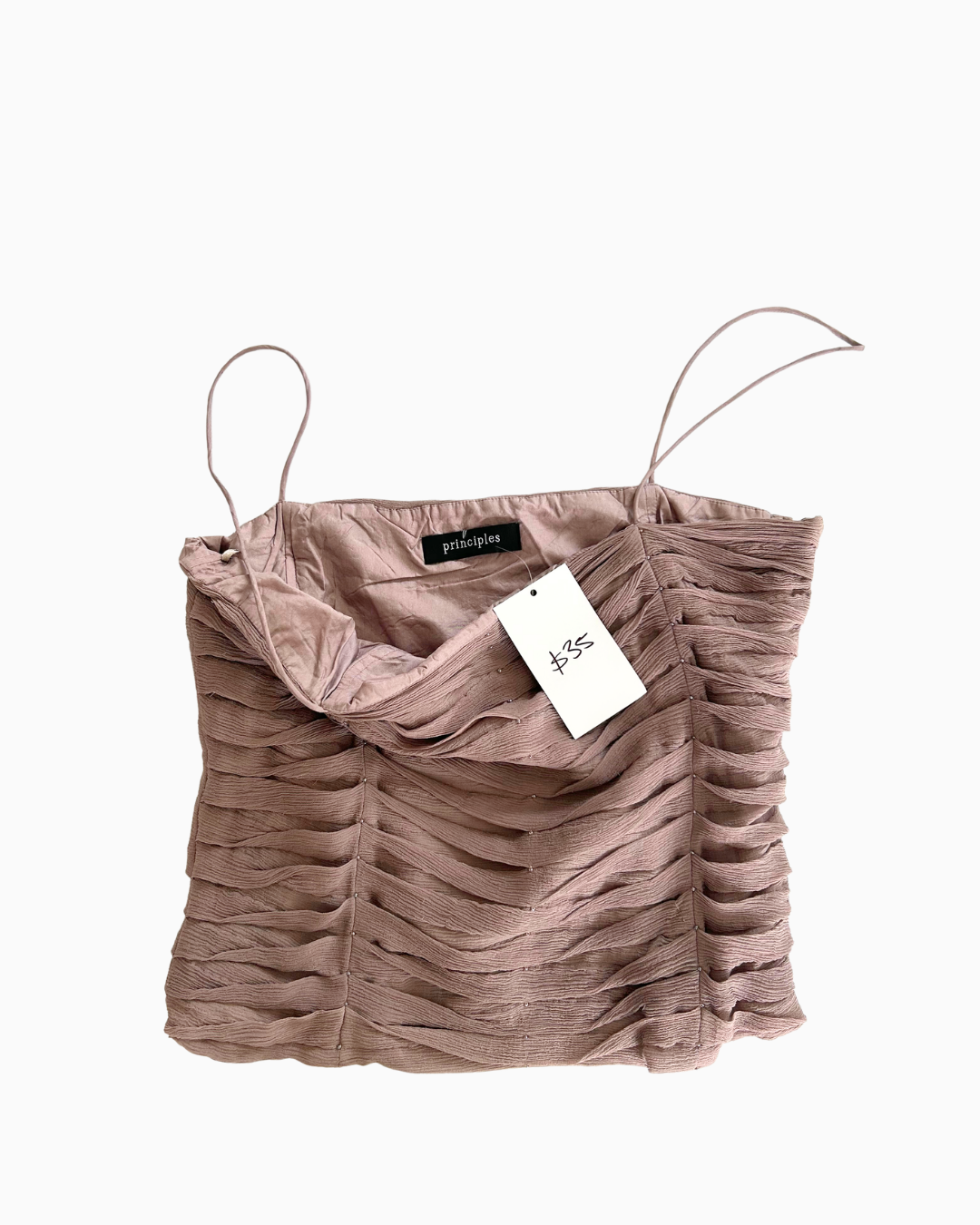 Beaded Rouched Tank | S |