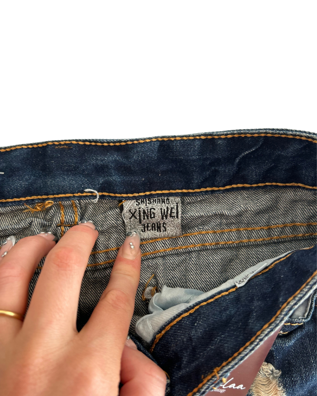JT Jeans Lace Micro Mini | Size S |
