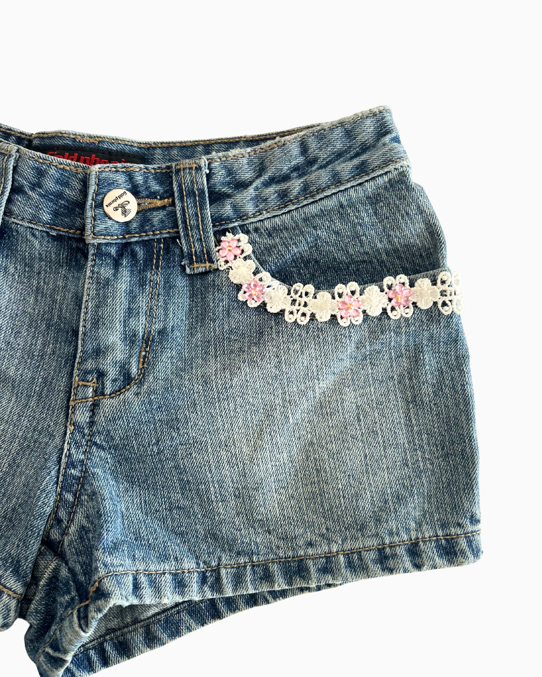 Y2K Gold Phenix Mico Shorts | XS |