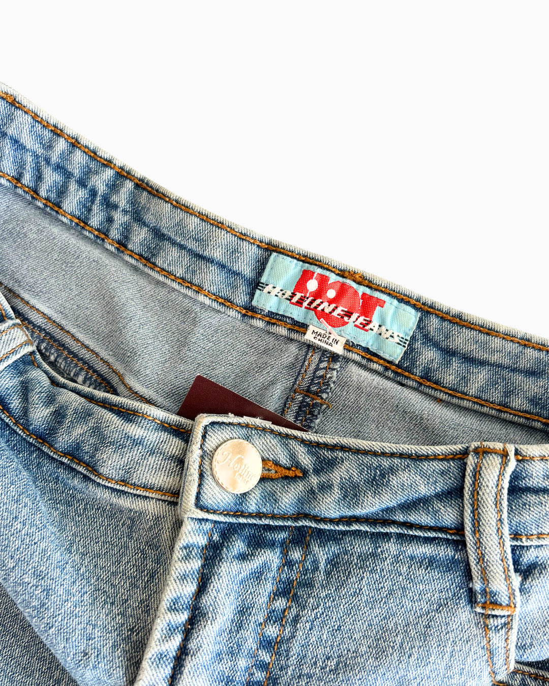 Vintage Beaded Hot Line Jeans | S |