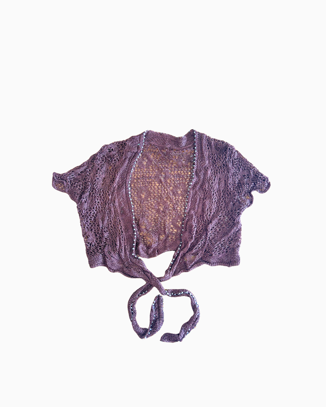 Crochet Mini Cardi - Brown